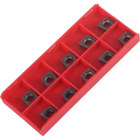 10 inserts carbure CCMT09T304 VP15TF pour tournage CNC, coffret rangement (1/5)
