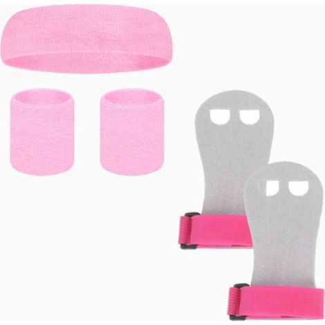 Maniglie per ginnastica - Taglia L - comodi accessori sportivi - per trazioni, parallele e sbarre asimmetriche - guanti antiscivolo - cintura di supporto per stacchi da terra (1/5)