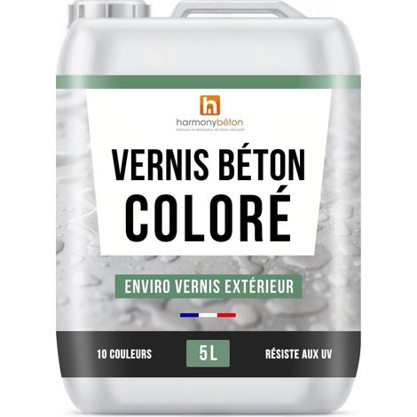 Vernis coloré pour béton - 5 L Marron clair - Harmony Béton (1/5)