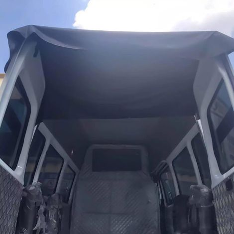 Housse de Protection pour Auvent de Porte Arrière Noir pour Transit Vans T5 T6 Trafic Ducato Panel, 600D Oxford Imperméable Protection UV avec Sac de Rangement (1/5)