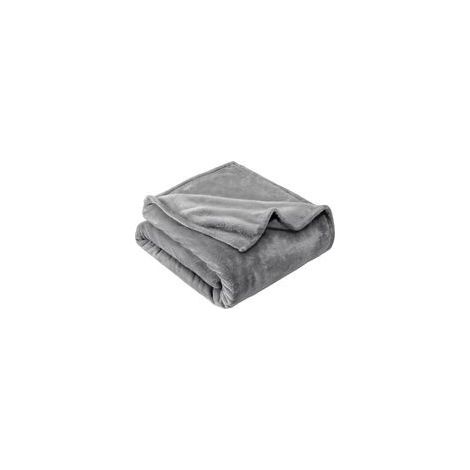 Flanelle 150 x 200 cm, Plaid Doux et Confortable pour Canapé, Couverture Chaude et Moelleuse en Gris, Idéale pour Canapé, Lit et Salon (1/5)