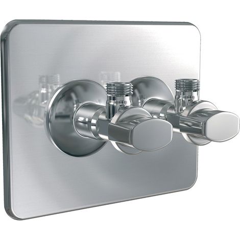 Banyo – Cache-trou Robifix 50 mm – Avec robinet Watts – Pour espaces confinés – Filetage plomberie 1/2" – Coffrage durable