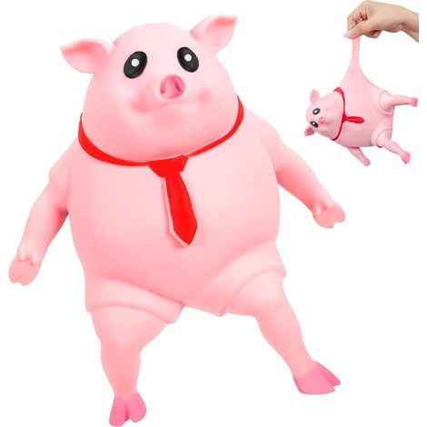 Cochon Anti Stress, Jouet À Presser de Cochon Cochon Squeeze Jouet, Cochon Décompression Créatif, Squeeze Antistress Jouets, Squeeze Toys pour Enfant (1/5)