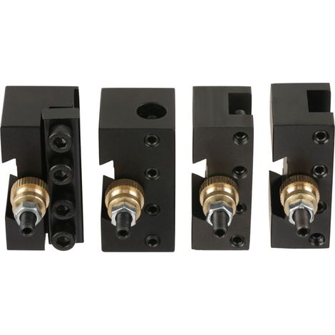 Lot de 4 Porte-Outil de Tour à Changement Rapide, Support d'Alésage et de Tournage, Kit de Finition (1/5)