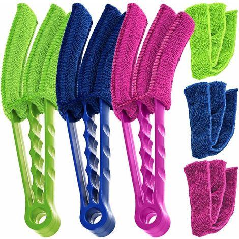 Lot de 3 plumeaux pour stores, climatiseur - avec 3 manchons en microfibre (1/5)