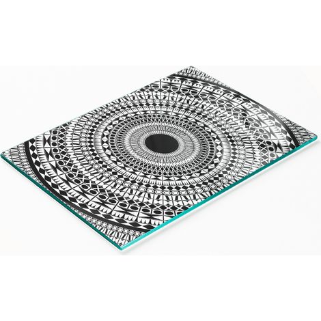 Tablero de cocina de vidrio templado con gráficos decorativos, adorno decorativo, 80x52 cm (1/5)