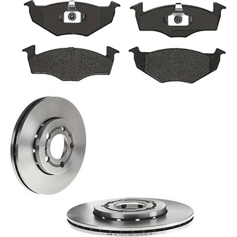 KIT FRENI ANTERIORI compatibile con SKODA FABIA I (6Y2) - DISCHI + PASTIGLIE OEM: P 85 025 , P 85 071 / 16880 , 16882 , 17194 /SOSTITUZIONE DIRETTA/BASSA POLVERE/SILENZIOSO