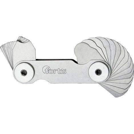 Fortis Radienschablone 17 Blatt 1,0- 7,0mm