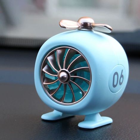 Décoration bleue lumineuse pour diffuseur d'air parfumé pour voiture, clip de ventilation pour sortie d'air, parfum d'aromathérapie (1/5)
