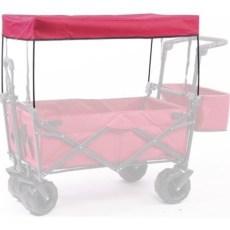 Canopy Pour Chariot De Jardin - Bâche Parasol Solaire - Compatible Avec Chariots Trolley Standard - 90 x 47 x 51 cm - 600D Oxford - 1 Pièce (1/5)