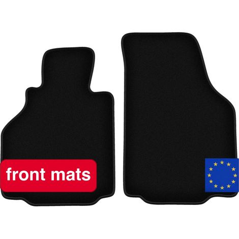 Tapis de sol de voiture, matériau en fibre synthétique, 2 pièces, compatible avec Porsche Boxster (986), design léger, supports standard inclus (1/5)