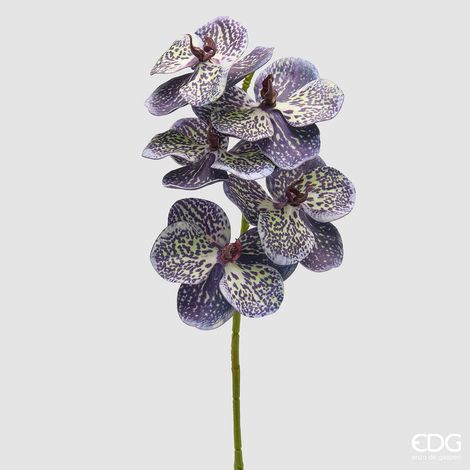 EDG Enzo De Gasperi Orchidea Vanda Ramo H 65 Cm Pianta Artificiale Mix Viola