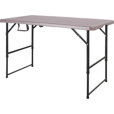 Klapptisch Saga Höhenverstellbar und Wetterfest 120 x 60 cm
