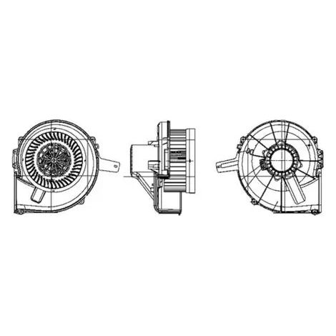 Pulseur d'air habitacle MAHLE AB 21 000P AUDI 6Q2 819 015 6Q2 819 015 A