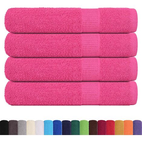 Serviettes de sauna FROGN 4 pcs rose 80x200 cm 360 g/m²