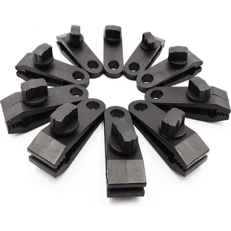 CCYKXA 10 Pack Tarp Clips, Heavy Duty Thumb Screws - Strong Locking Tent Clamps for Tarps, Awnings, Outdoor Camping, Caravan Awnings, Car Covers, Pool Covers (1/5)