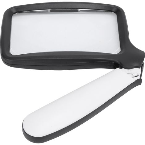 Loupe pliable portable à 5 LED, loupe en acrylique haute définition pour la lecture et l'impression chez les seniors. (1/5)