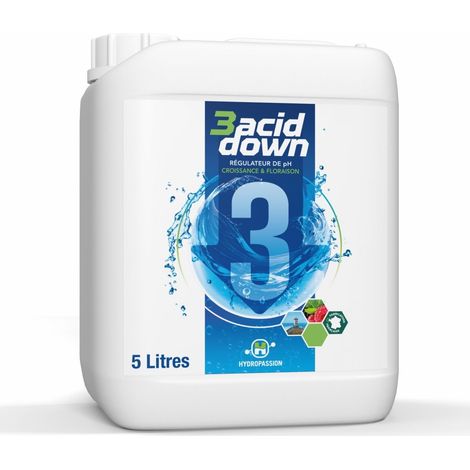 Solution 3 ACID Down 5 litres - Hydropassion (1/2)