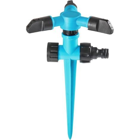 360-degree rotating watering device for outdoor and garden plant enthusiasts, blue (1/5)
