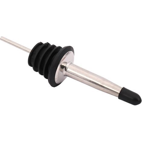 12Pcs Stainless Steel Bottle Wine Pourer with Rubber Dust Caps-- (1/4)