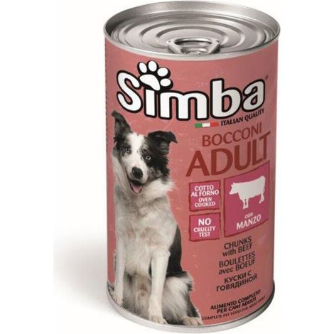 CIBO CANE MONGE SIMBA 1230 G BOCCONC VITELLO