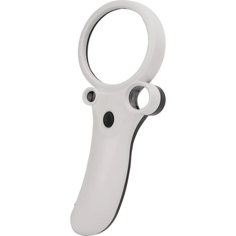 Loupe de poche haute définition avec éclairage d'appoint et zoom (grossissements 2,5x, 25x et 55x) pour la maison (1/5)