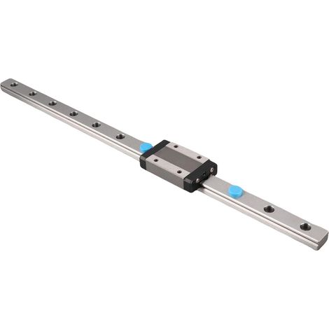 Guide Linéaire du Rail 250/300/ 400/500/ 550mm Guide Linéaire Coulissant Avec Bloc de Chariot pour Imprimante 3D DIY et Machine de Commande Numérique par Ordinateur (300mm) (1/5)