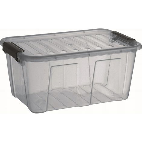 Plast-team Home Box Boîte de rangement 8 litres transparente (1/3)