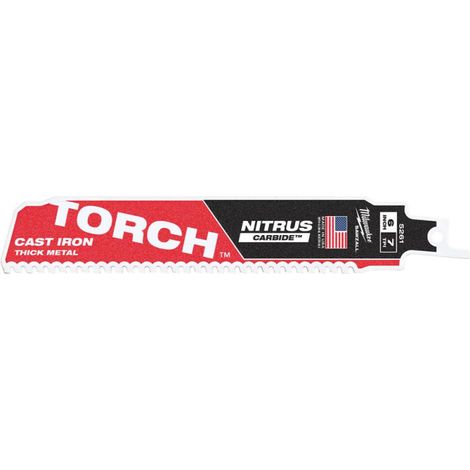 Hoja de sierra de sable. TORCH NITRUS150x7mm Milwaukee VE à 1 Unité pour Métal. Pointe HM