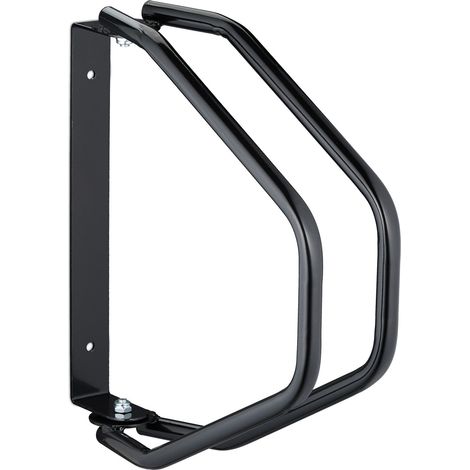 Supporto da parete per bicicletta salvaspazio garage cantina 25 x 15 x 10 cm in metallo grigio 130015533