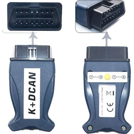 Câble de diagnostic OBD-II, puce FTDI, compatible avec les automobiles de luxe, Nouveau Bleu (1/2)