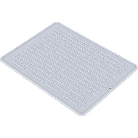 Non-slip silicone drainage mat for soda bottles, with fast-draining textures and thermal design for countertop drying. (1/5)
