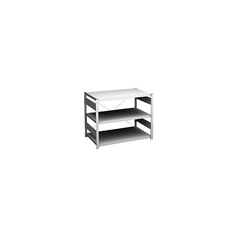 Estantería ensamblable auxiliar  en gris luminoso  altura 825