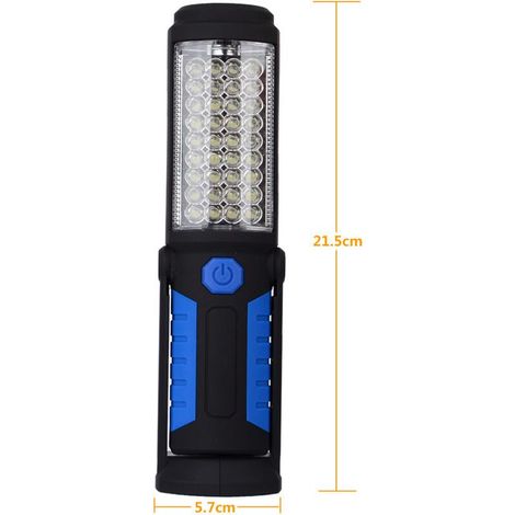 Lampe d'inspection LED rechargeable avec aimant, lampe de travail LED rechargeable, lampe de poche LED pour l'inspection et le travail (1/4)