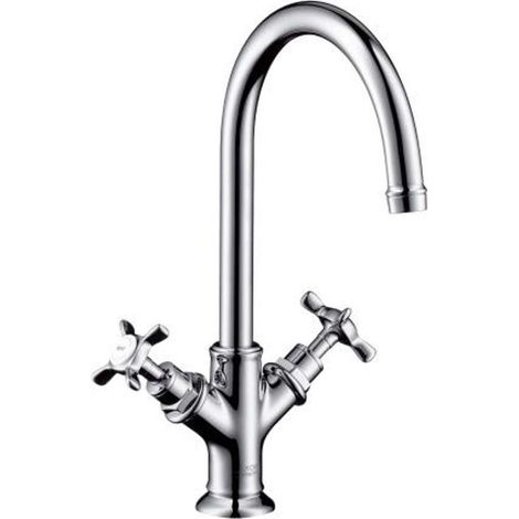 Mezclador de lavabo hansgrohe AXOR Montreux de dos manijas 210, (1/3)