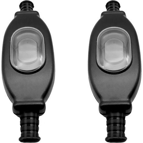 Interruptor de cable de alimentación, 2 interruptores de cable impermeables de 250 V, interruptor de cable resistente al polvo y al agua IP65, adecuado para transformadores de luminarias. (1/5)