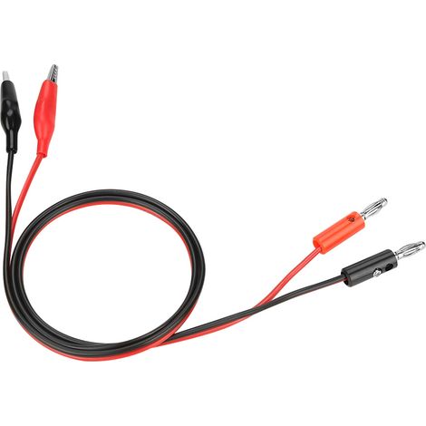 Ausgangskabel mit Bananensteckern und -klemmen, 30 V, 5 A, für einstellbares, geregeltes Gleichstromnetzteil (1/5)