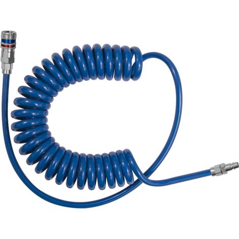 Riegler Spiralschlauch-Sicherheitskupplung-Set, PUR, Schlauchdurchmesser 12x8, 4,0 m (1/2)