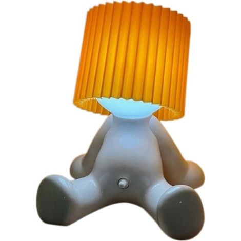 Lampe de bureau créative pour enfants, 2 modes d'éclairage, rechargeable, orange, veilleuse de chambre (1/5)