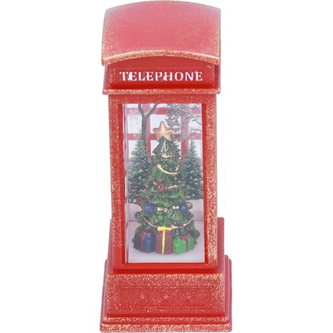 Eosnow Weihnachtsdekorationen, Telefonzelle, Dekoration, Nachtlicht, Zuhause, leuchtender Geschenkbaum