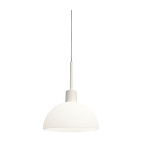 Vienda Dome Suspension Plafonnier Blanc, Verre Opale 1x E14 (1/2)