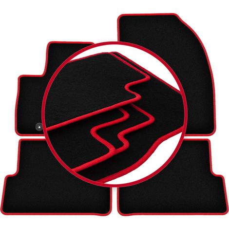 Tappetini auto CARLUX-RED per: Ford C-MAX MK1 minivan (2003-2010)
