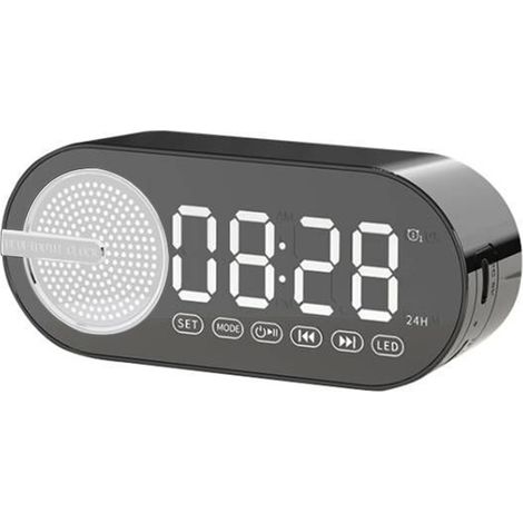 Réveil silencieux sans fil Bluetooth (noir) (1/5)
