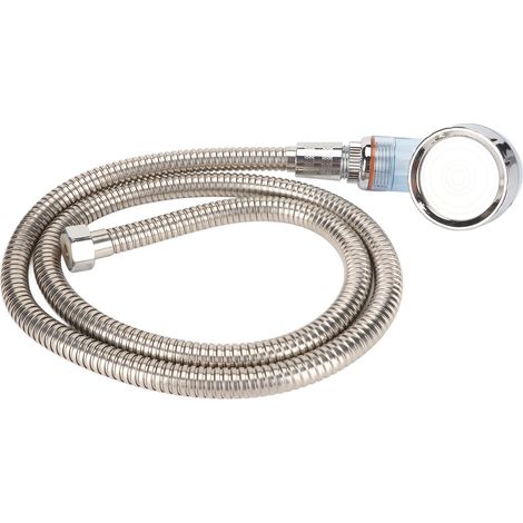 Kit de tuyau et tête de pulvérisation pour bac à shampoing, pour salon de coiffure et barbier, tube de galvanoplastie de 120 cm, buse de pressurisation bleue. (1/5)