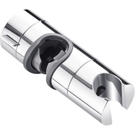 Support de pommeau de douche, diamètre extérieur 18-25 mm. Pour barre coulissante de salle de bain, support rotatif à 360 degrés, ABS (argent) (1/5)