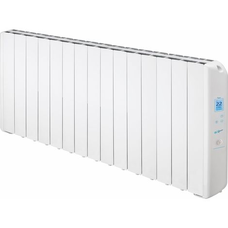 Radiateur électrique à inertie fluide 1650W FARHO Eco Green 15 Eléments Blanc Programmable Basse Consommation Garantie 20 ans (1/5)