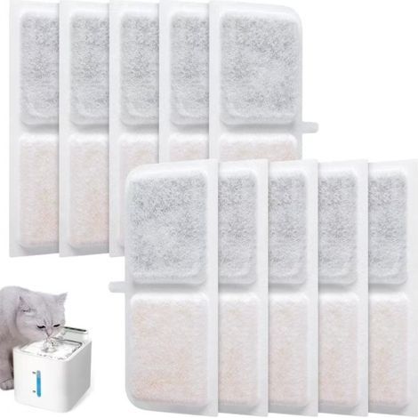 Filtre Fontaine Eau Chat, pour 10 Filtre Fontaine Eau Chat Catit, Filtre Fontaine Chat, Filtre avec résine activée Filtre Fontaine a Eau Chat (1/5)
