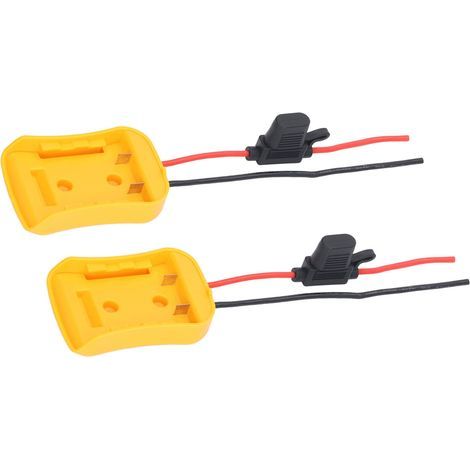 2 adaptateurs de batterie avec fusibles et bornier convertisseur lithium pour outillage électroportatif (1/3)