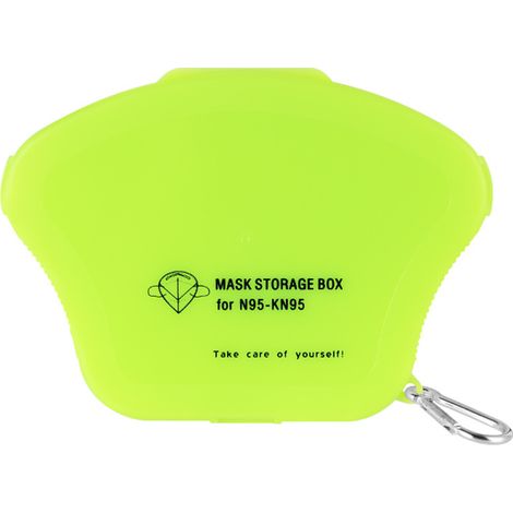 Sac de rangement pour masque, boîte à masque portable, sac de rangement pour masque, boîte de rangement pour masque anti-poussière, étanche et anti-poussière, avec porte-clés (1/5)
