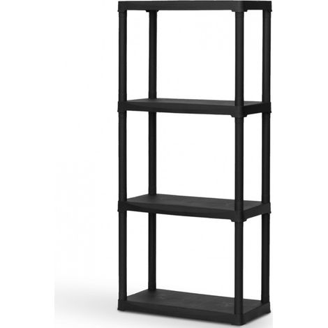 EstanterÃa modular con 4 baldas de plástico 60x30x133 cm. (1/5)